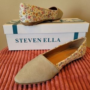 Steven Ella Beige Flats Sz 6